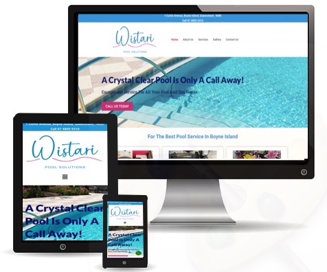Wistari Pool Solutions - portfolio web design